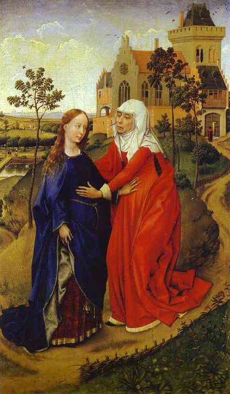 Rogier van der Weyden Visitation of Mary  e Germany oil painting art